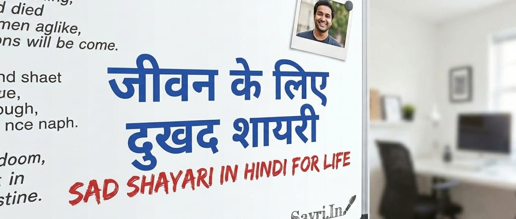 Sad Shayari in Hindi for Life