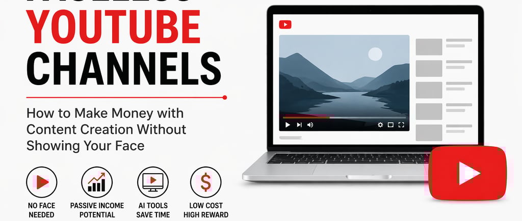 Faceless YouTube Channels How to Make Money with Content Creation Without Showing Your Face 