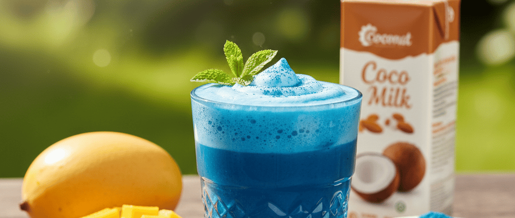 Smoothie de spiruline blue