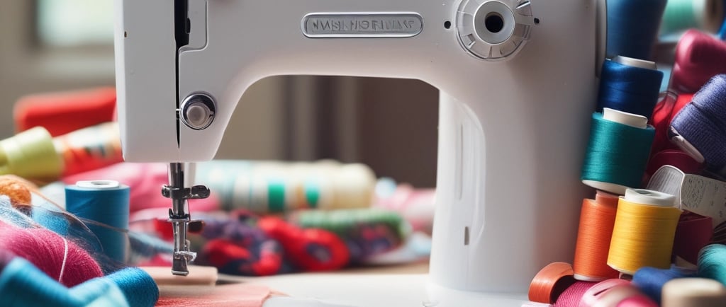 a black sewing machine sitting on top of a table
