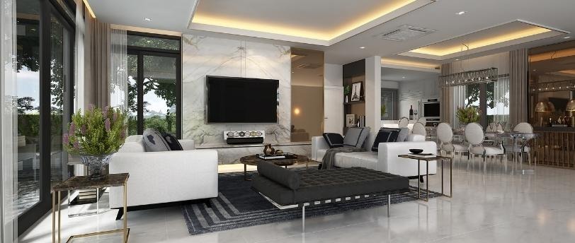 İç mimarlık nedir? Bir iç mimarın tasarladığı estetik bir villa oturma odası