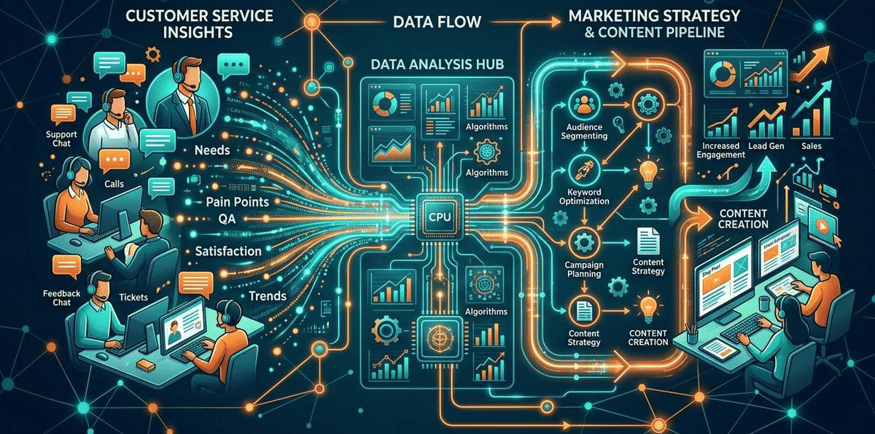 From Service Desk to Content Goldmine: Transforming Customer Conversations into Marketing Intelligen