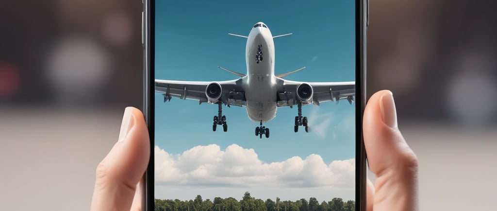 An airplane flies above a truck on a road.