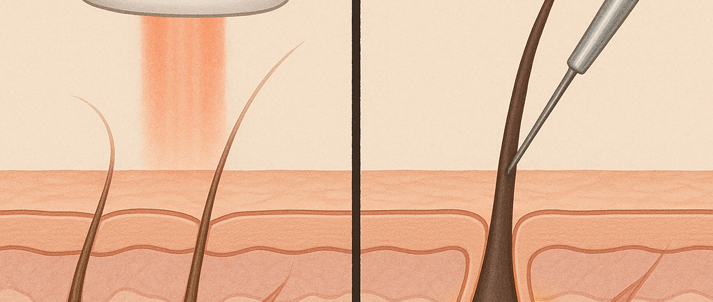 Electrolysis VS Laser Hair Removal