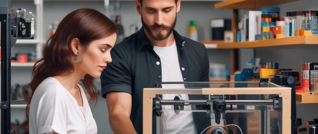 a 3d printer with wires attached to it