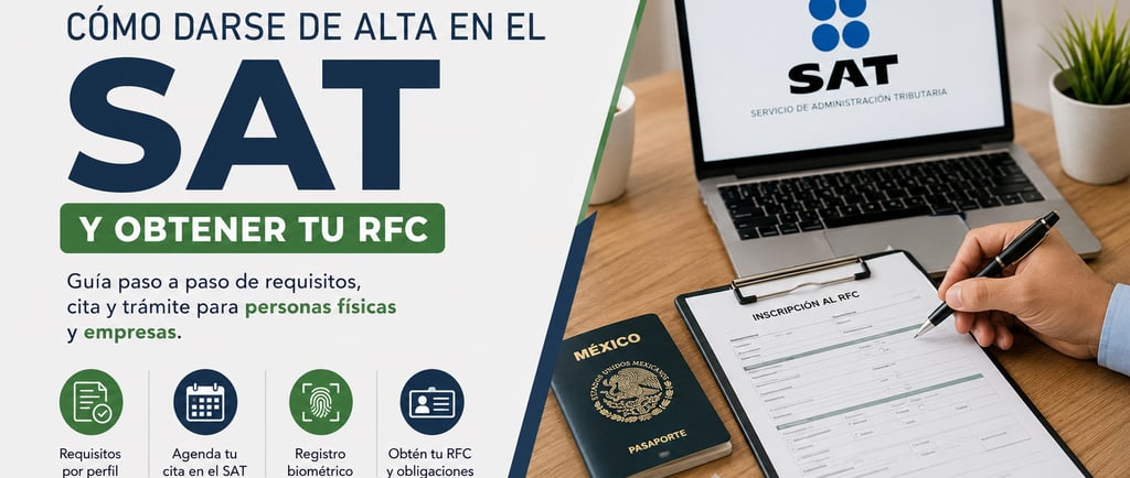 como darse de alta en el SAT y obtener tu RFC
