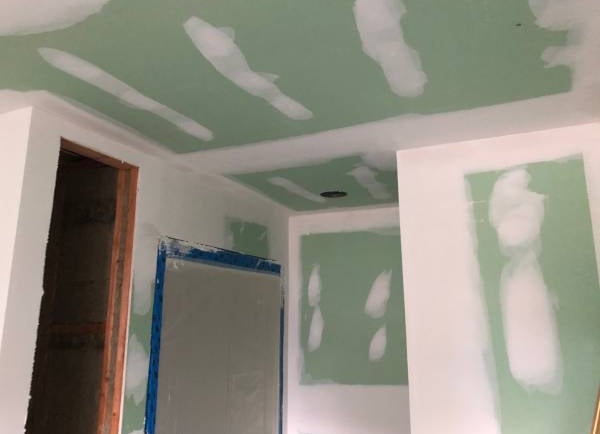 bathroom drywall