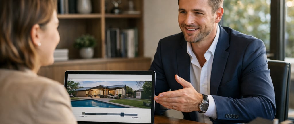 australian property price discussion with agent