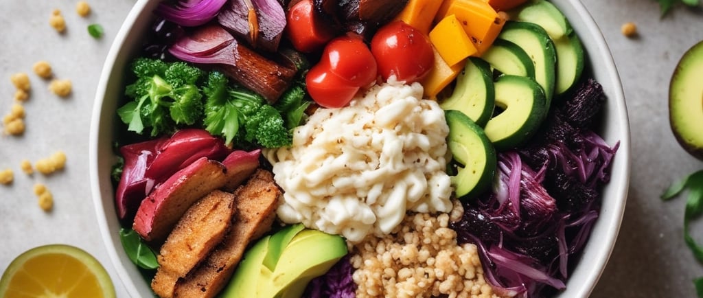 Colorful Rainbow Quinoa Veggie Bowl: A Healthy Delight