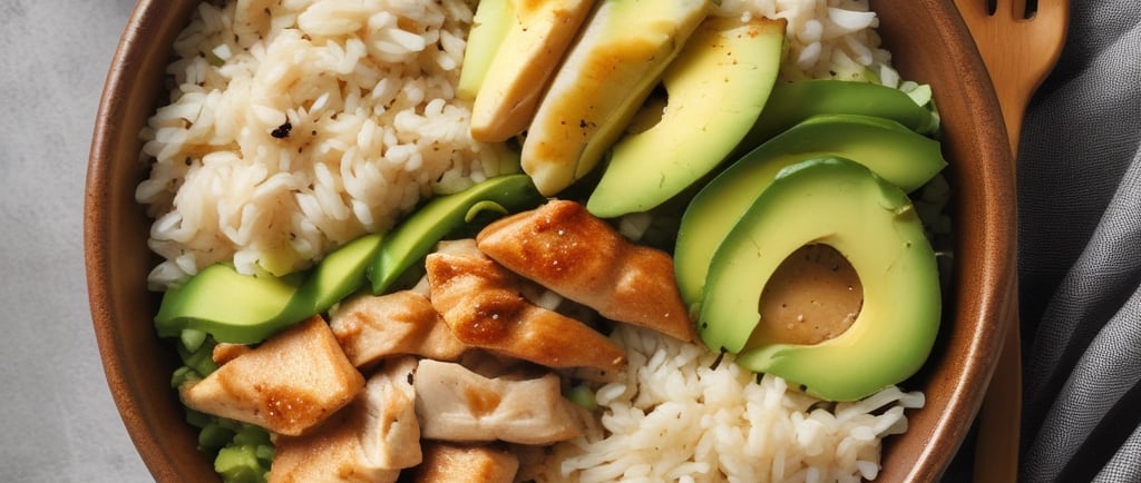 Delicious and Easy Chicken Avocado Rice Bowl Recipe