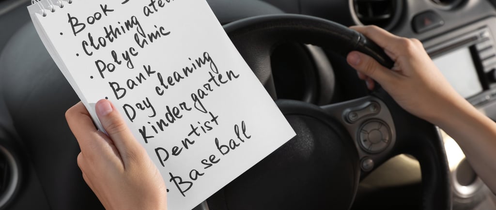 a person holding a notepad with a notepad on it