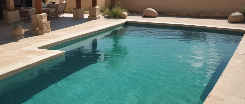 alberca con litros de agua potable  