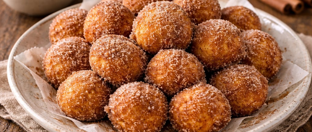 bolinho de chuva simples sequinho e fofinho com açúcar e canela