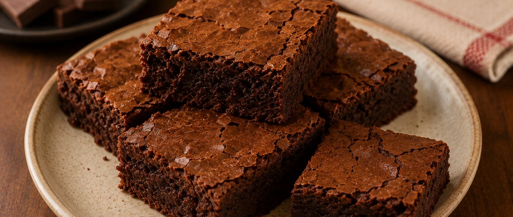 brownie de chocolate molhadinho cortado em pedaços