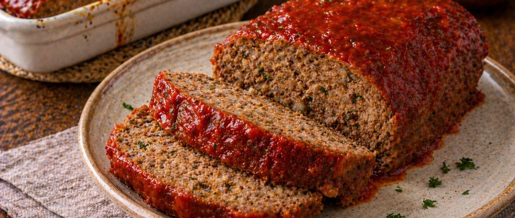 bolo de carne simples e barato caseiro suculento com molho de tomate