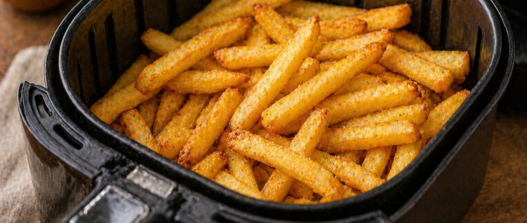 batata frita na air fryer crocante e dourada
