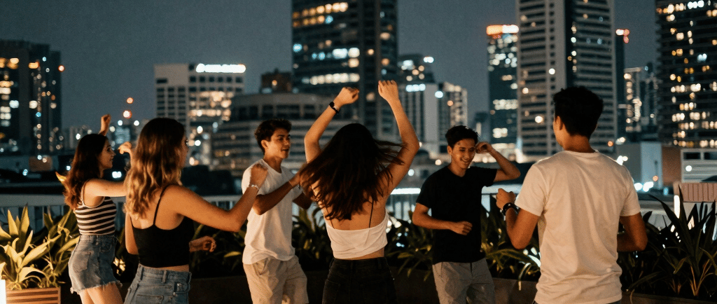 A cozy workspace with a laptop, a cup of coffee, and a notebook filled with handwritten notes in Spanish.