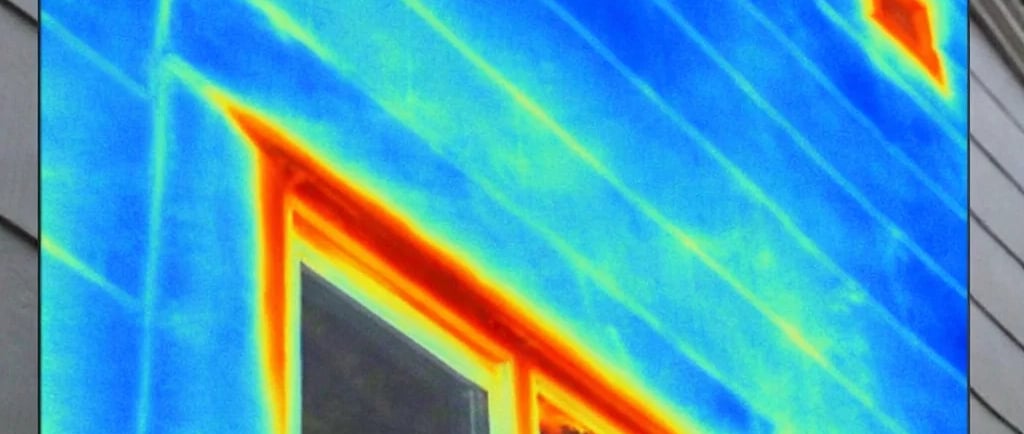 a house with a heat pump in the window