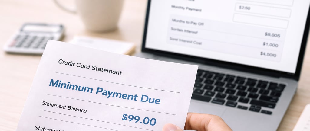 Credit card minimum payment calculator_cleareveryday.com