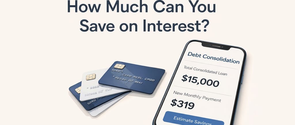 Debt Consolidation Calculator How Much Can You Save on Interest_ClearEveryday.com
