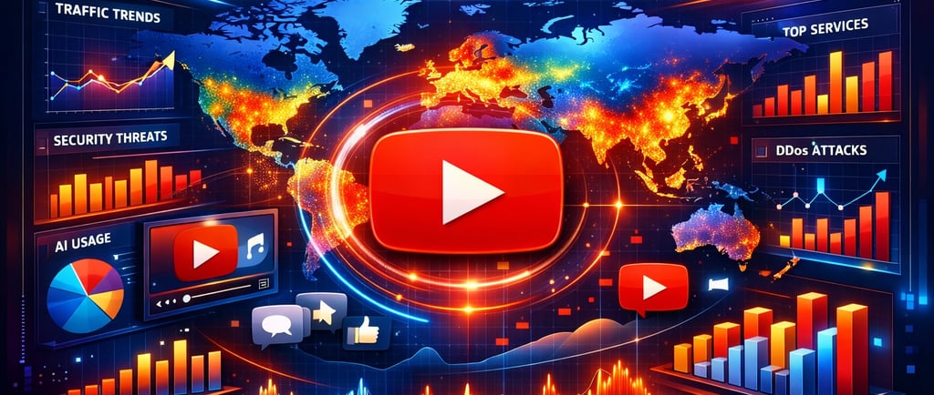 You Tube liderança absoluta Cloud Flare Radar 2025