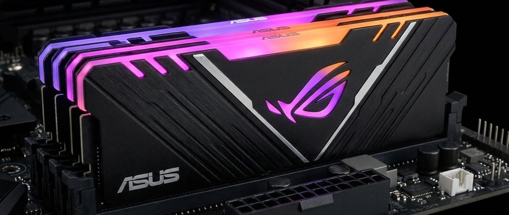 Memoria ram Asus rog, imagem gerada por ia