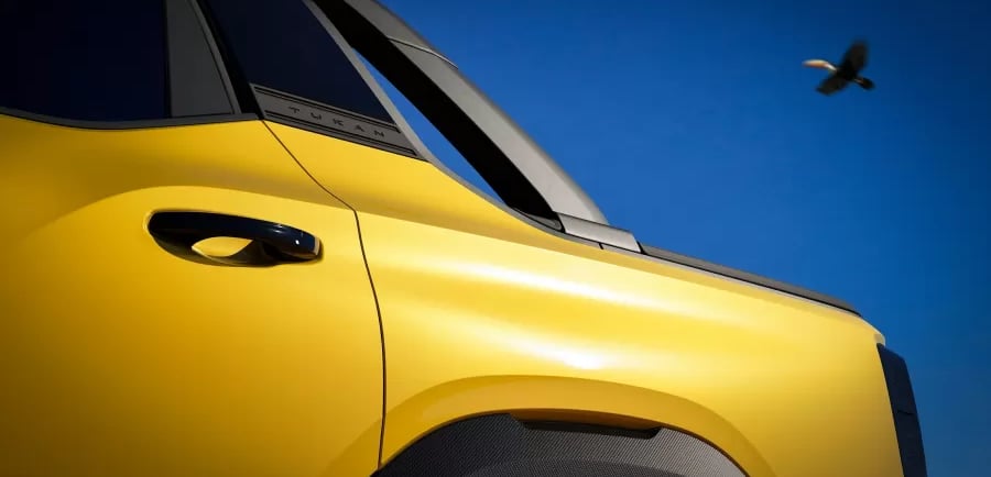 Volkswagen revela nome e primeira imagem da nova picape Tukan, inédita no Brasil e prevista para 2027