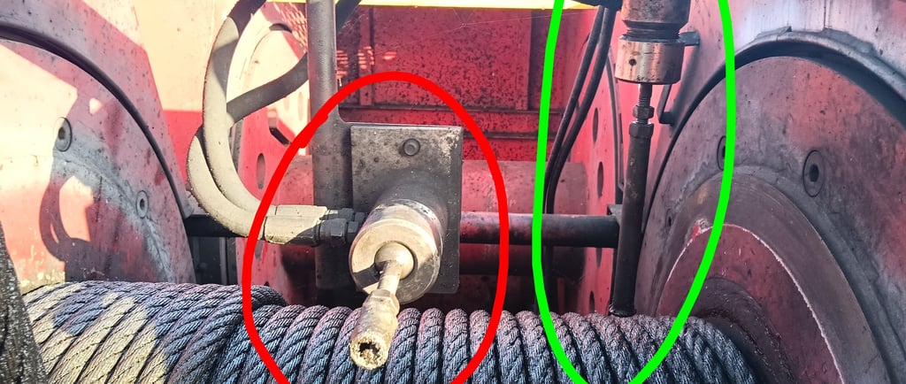 “Cronomatic (crown-o-matic) y flormatic (floor-o-matic) en tambor de malacate – sistema neumático de