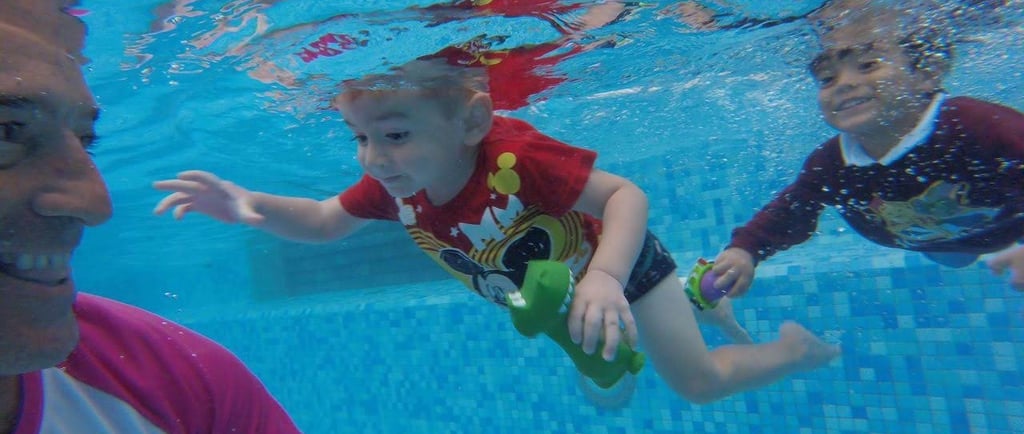 clases de natacion para niños pequeños en MundoAqua Merida Yucatan