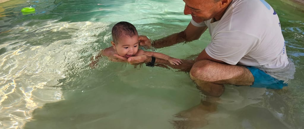 baby swim class in Mérida Yucatán México