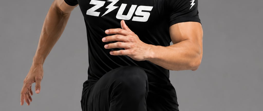 Man wearing a black gym t-shirt in NZ, showing athletic fit training tee for everyday workout comfort