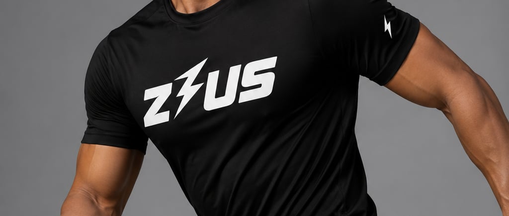 Man training in a lightweight gym shirt in NZ, showing breathable athletic fit activewear for everyday workout comfort