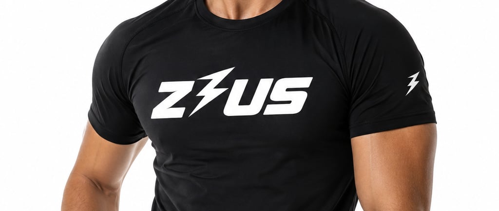 Man training in a black performance tee in NZ, showing athletic fit gym t-shirt for everyday workout comfort