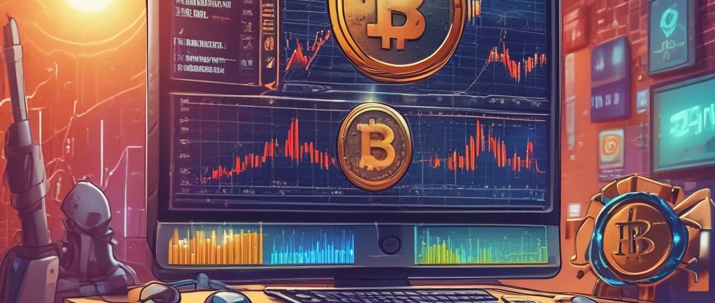 A person holding money in front of a computer screen