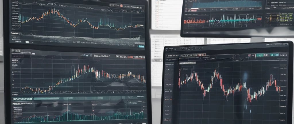 A large red ship sails on turquoise water near shore.