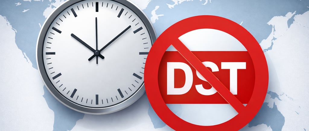 Countries That Do Not Observe Daylight Saving Time in 2026_timenowonline