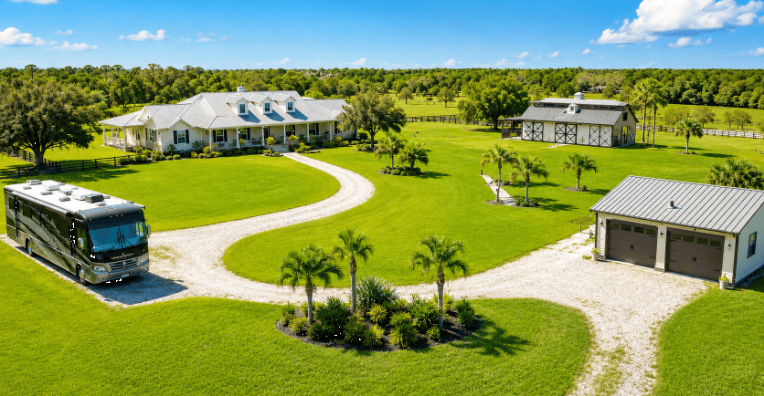 Whole-property Wi-Fi coverage on a large North Florida rural property.