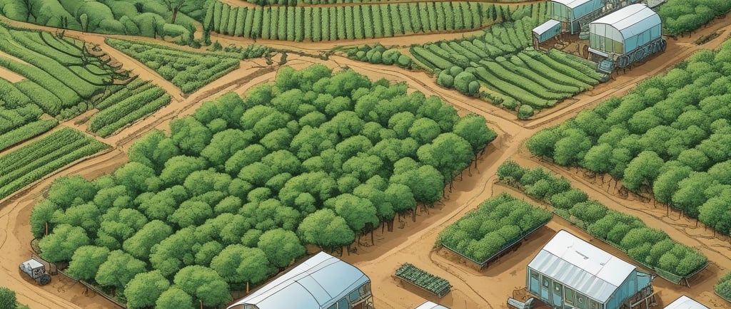 A vibrant green field under a clear sky, symbolizing growth and innovation in agtech.