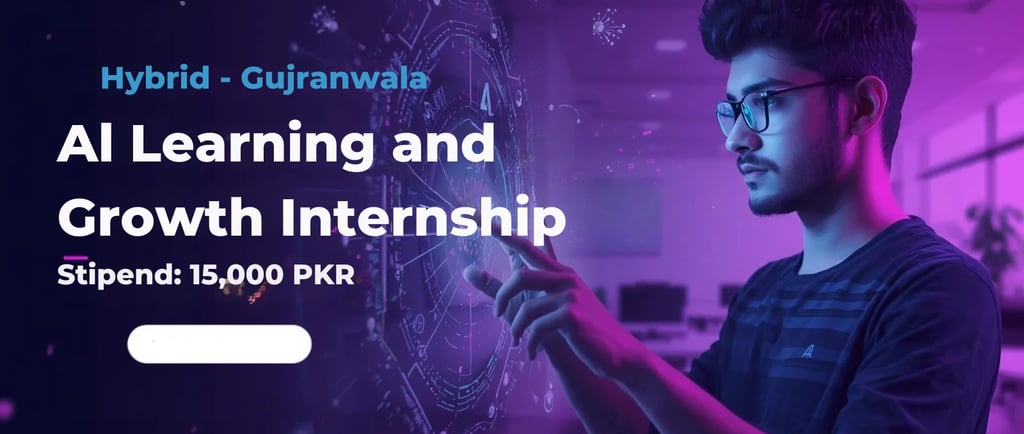 AI Learning Systems & Growth Internship Gujranwala 