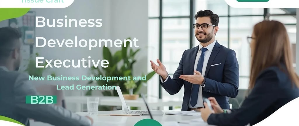 B2B Business Development and Lead Generation job vacancy at Tissue Craft, Lahore - Hiring Business