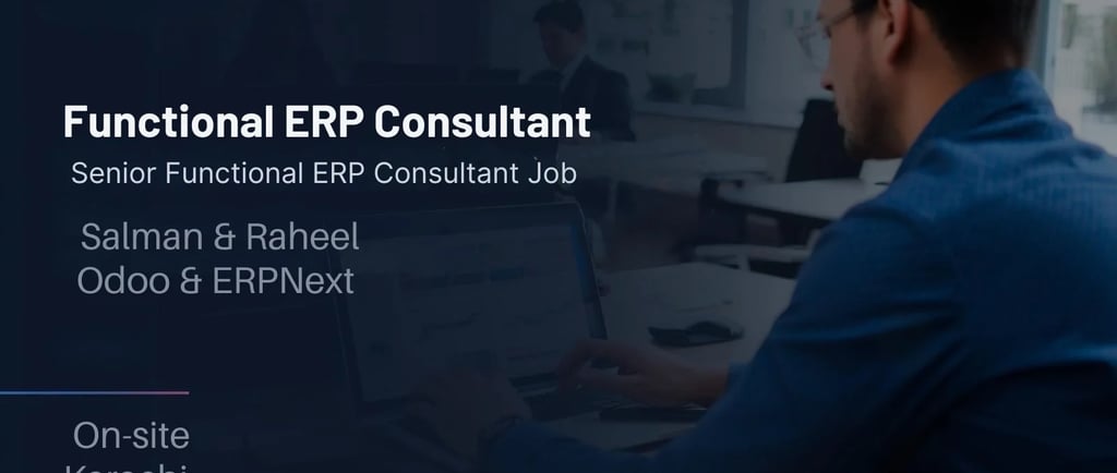 Salman & Raheel Chartered Accountants ERP Consultant Job Karachi