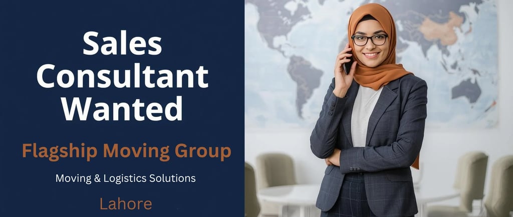 Sales Consultant Flagship Moving Group Sales Consultant Job Lahore
