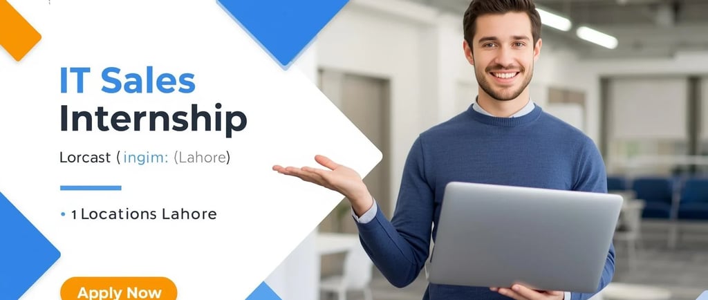 IT Sales Internship vacancy in Lahore at Lorcast - Apply Now for Sales Career.