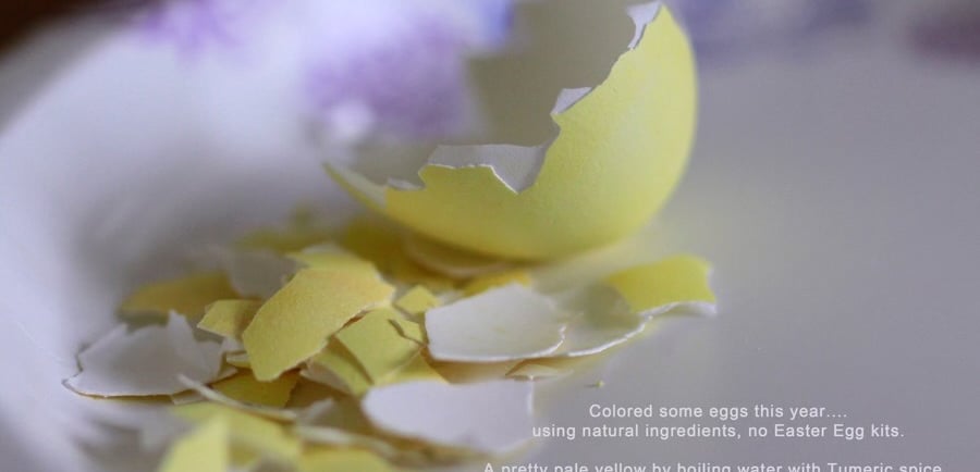 Natural Easter egg coloring