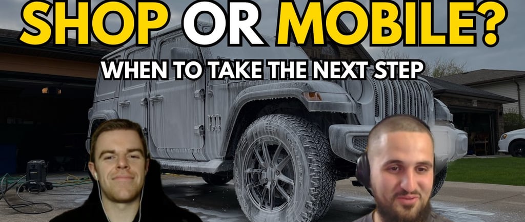 How to Know You're Ready for a Detailing Shop (Mobile vs. Shop)