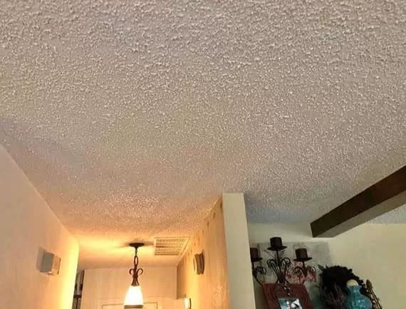 popcorn texture ceiling removal
