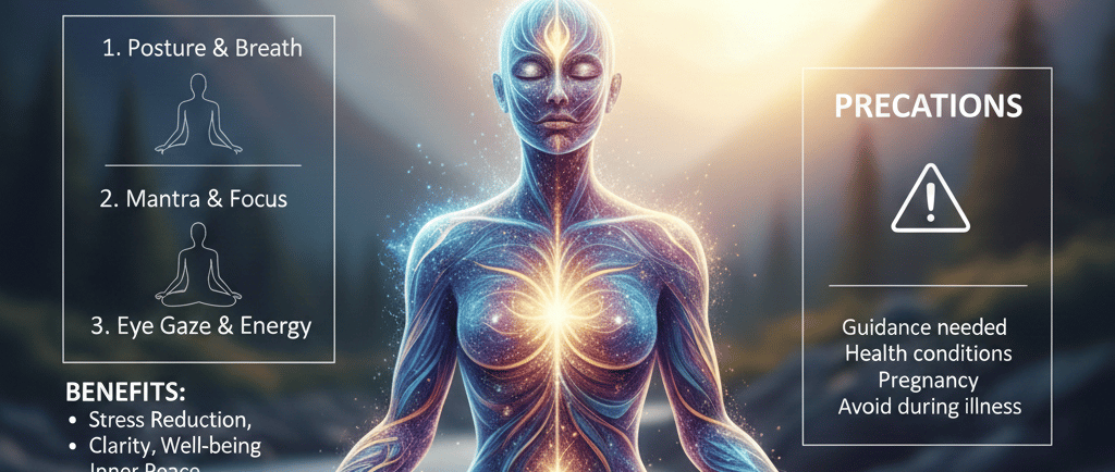 Shambhavi mahamudra Kriya steps, benefits and precautions