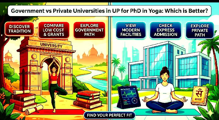 Government vs. Private Universities in UP for PhD in Yoga: Which is Better