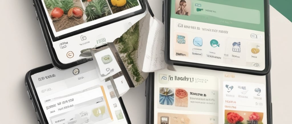 Using the SeedTime garden planning app on mobile to design garden layout