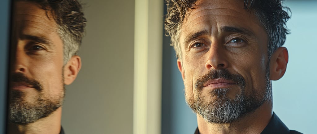 professional stepping away from corporate job toward creative personal brand future